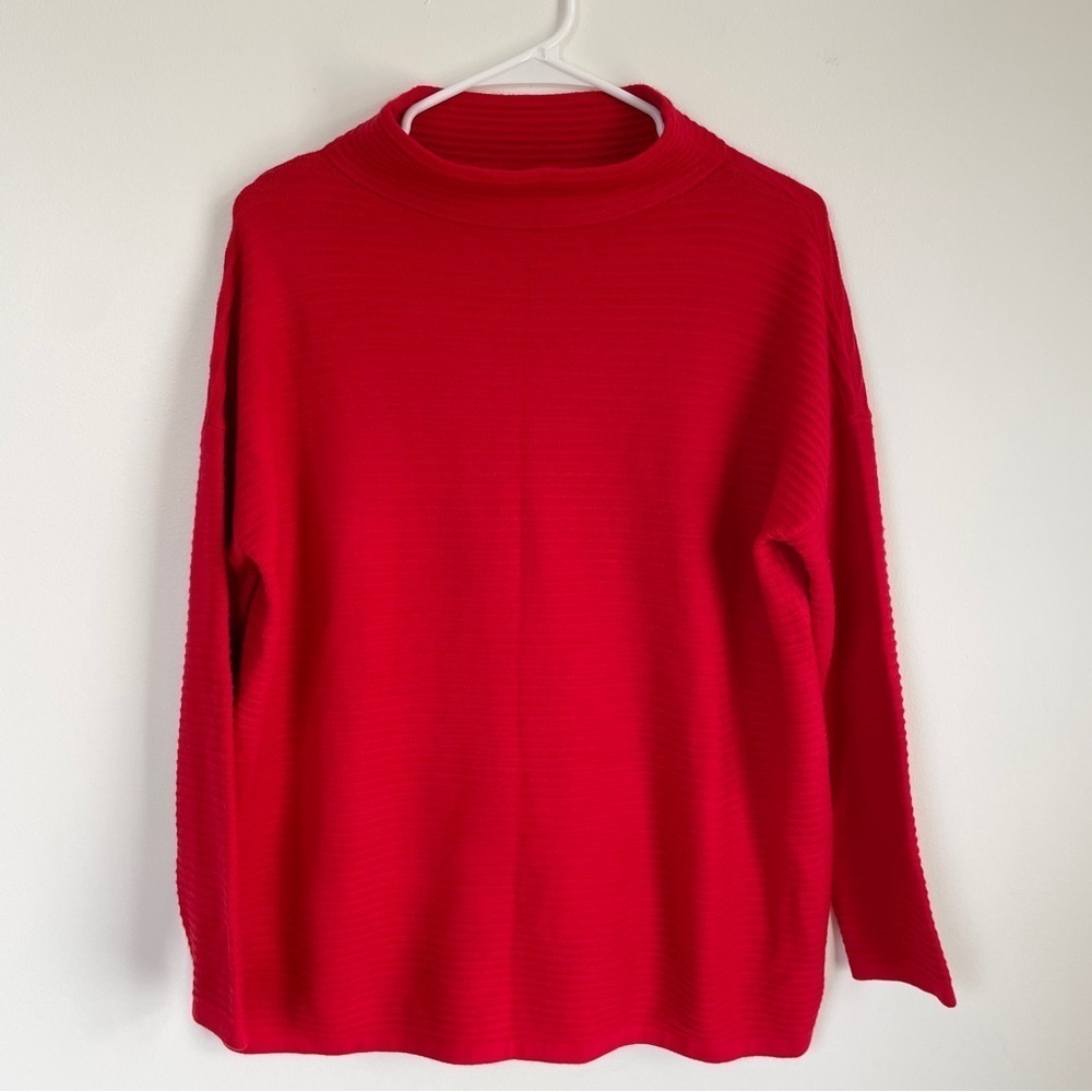 Philosophy red funnel neck sweater